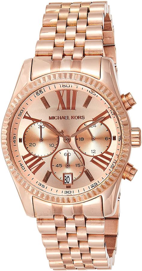 Michael Kors Women's Watch Rose Gold MK5569 Lexington 